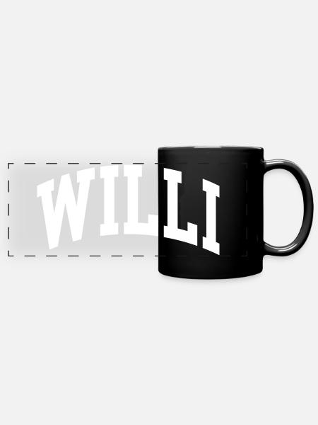 Willi - Panorama-Tasse farbig - Schwarz