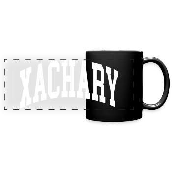 Xachaire - Mug panoramique uni - noir - Devant