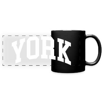 York - Mug panoramique uni - noir - Devant