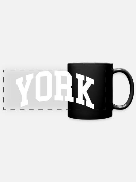 York - Panorama-Tasse farbig - Schwarz
