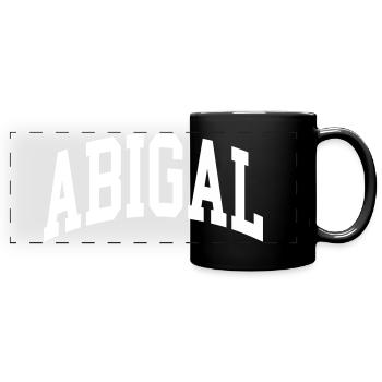 Abigal - Mug panoramique uni - noir - Devant