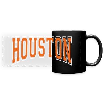 Houston - Full Colour Panoramic Mug - black - Front