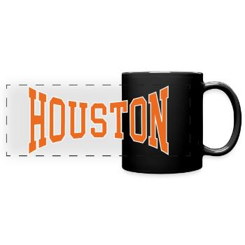 Houston - Full Colour Panoramic Mug - black - Front