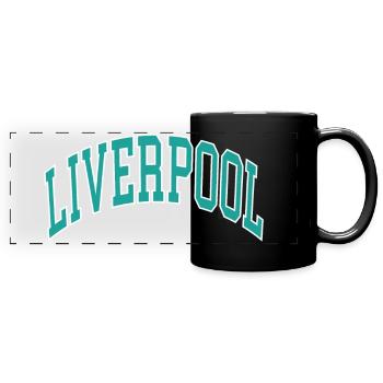 Liverpool - Panorama-Tasse farbig - Schwarz - Vorne