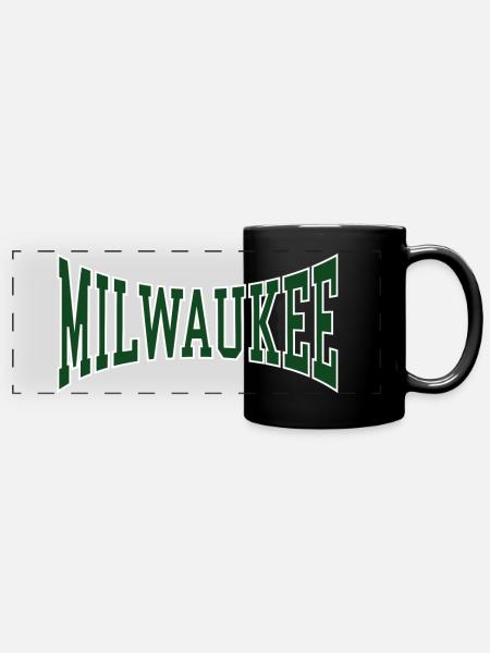 Milwaukee - Panorama-Tasse farbig - Schwarz