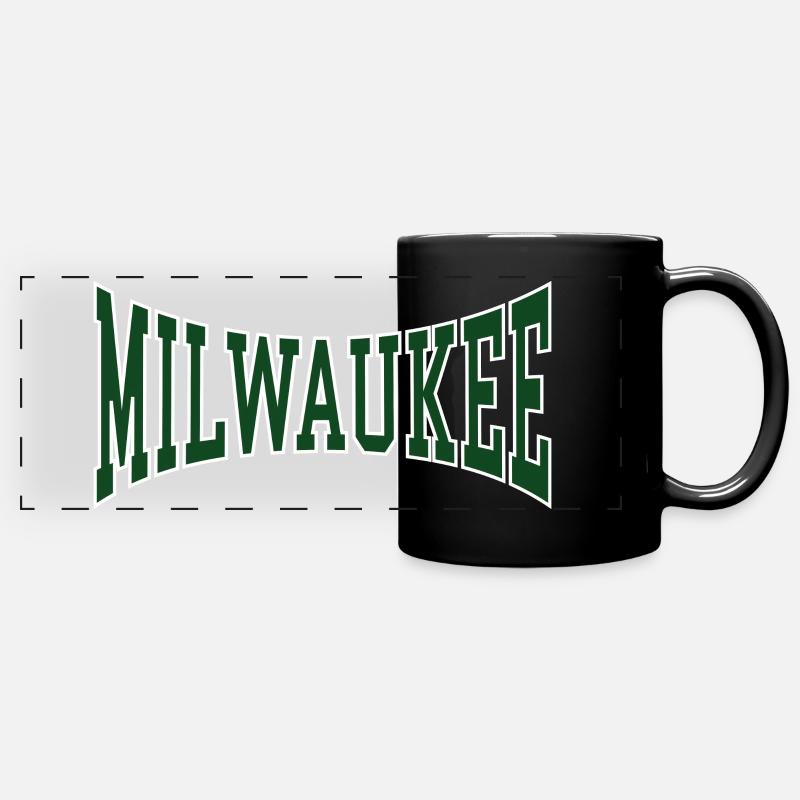 Milwaukee - Panorama-Tasse farbig - Schwarz