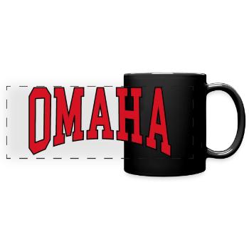 Omaha - Panorama-Tasse farbig - Schwarz - Vorne