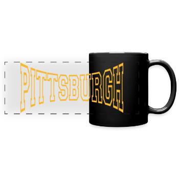 Pittsburgh - Full Colour Panoramic Mug - black - Front