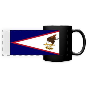 American Samoa - Full Colour Panoramic Mug - black - Front