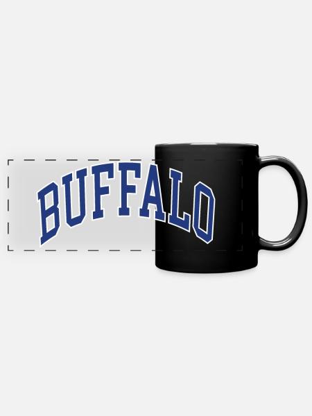 Buffalo - Panorama-Tasse farbig - Schwarz