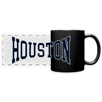 Houston - Full Colour Panoramic Mug - black - Front