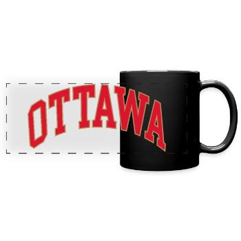 Ottawa - Full Colour Panoramic Mug - black - Front