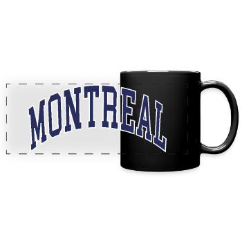Montreal - Panorama-Tasse farbig - Schwarz - Vorne