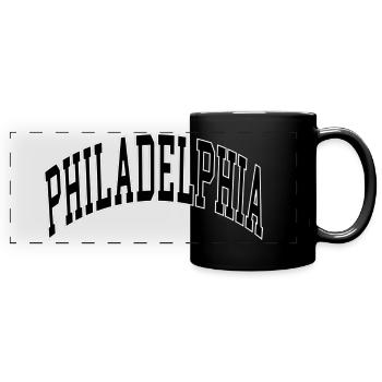 Philadelphia - Full Colour Panoramic Mug - black - Front