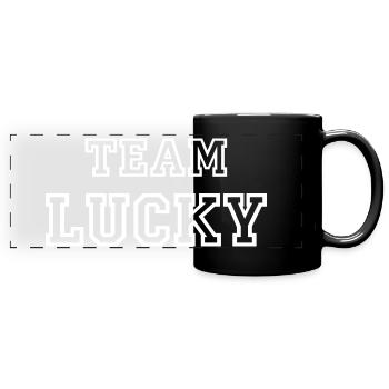 TEAM LUCKY Dog Name Male TeamTricot - Full Colour Panoramic Mug - black - Front