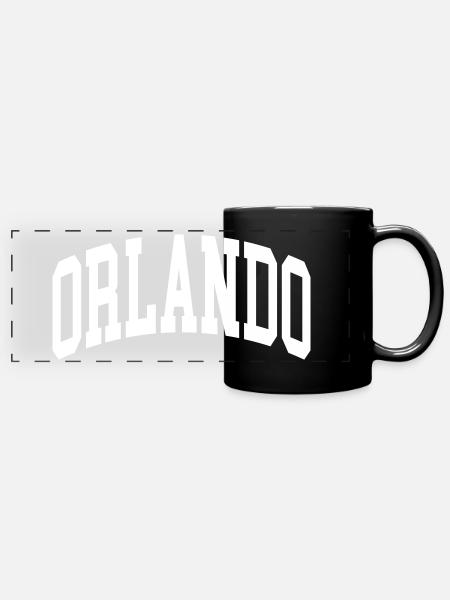 Orlando - Panorama-Tasse farbig - Schwarz