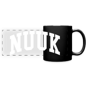 Nuuk - Mug panoramique uni - noir - Devant