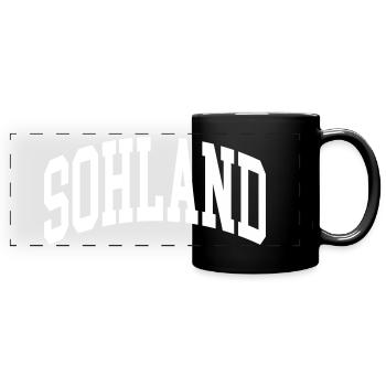 Sohland - Mug panoramique uni - noir - Devant