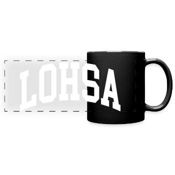 Lohsa - Panorama-Tasse farbig - Schwarz - Vorne
