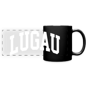 Lugau - Full Colour Panoramic Mug - black - Front