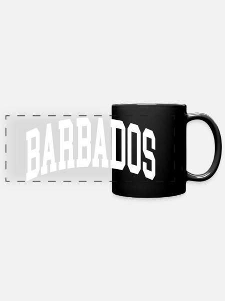 Barbados - Full Colour Panoramic Mug - black