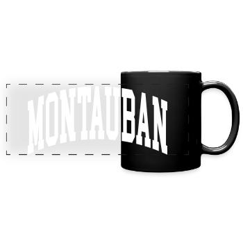 Montauban - Panorama-Tasse farbig - Schwarz - Vorne