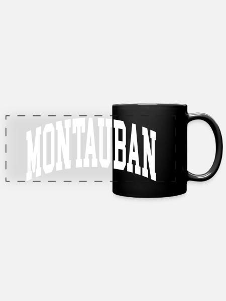 Montauban - Mug panoramique uni - noir