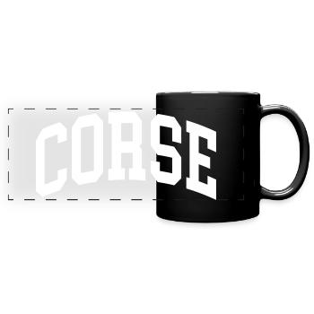 Corsica - Full Colour Panoramic Mug - black - Front