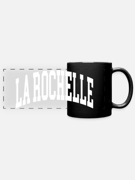 La Rochelle - Mug panoramique uni - noir