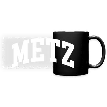 Metz - Panorama-Tasse farbig - Schwarz - Vorne