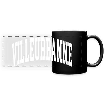 Villeurbanne - Full Colour Panoramic Mug - black - Front
