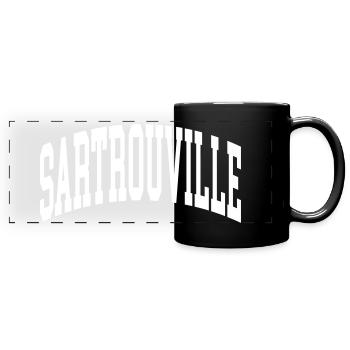 Sartrouville - Mug panoramique uni - noir - Devant