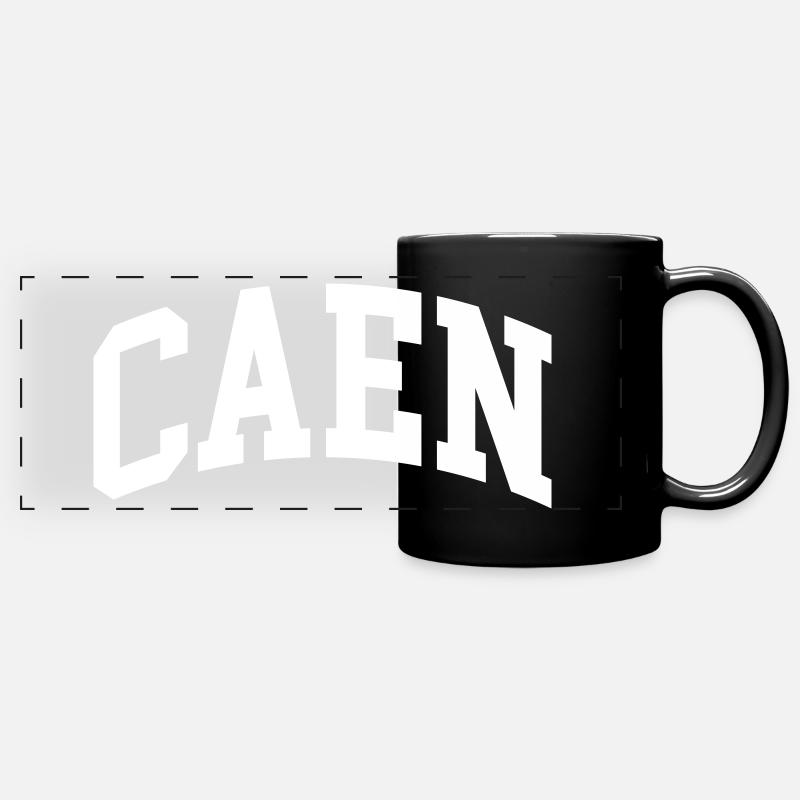 Caen - Mug panoramique uni - noir