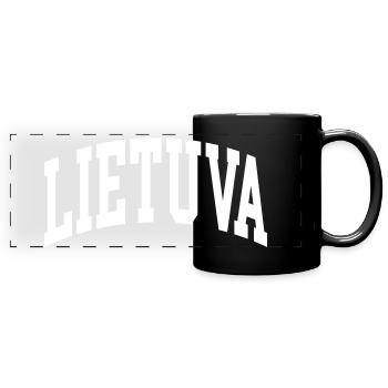 Lithuania - Full Colour Panoramic Mug - black - Front