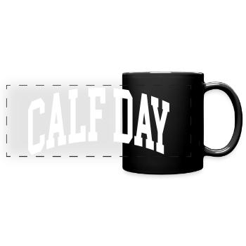 Calf Day - Full Colour Panoramic Mug - black - Front