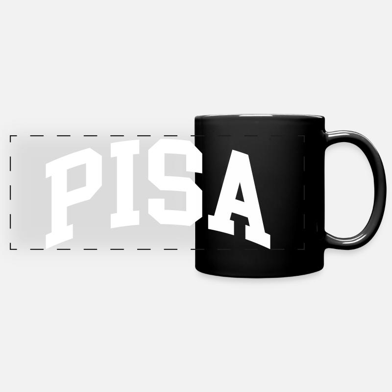 Pise - Mug panoramique uni - noir