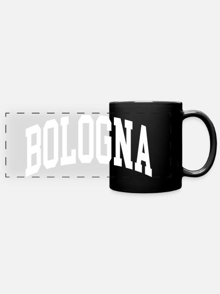 Bologna - Panorama-Tasse farbig - Schwarz