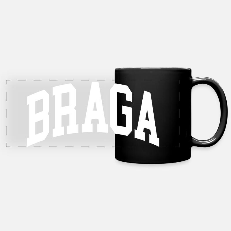 Braga - Mug panoramique uni - noir