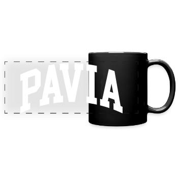 Pavia - Panorama-Tasse farbig - Schwarz - Vorne