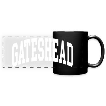Gateshead - Panorama-Tasse farbig - Schwarz - Vorne