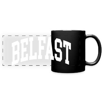 Belfast - Panorama-Tasse farbig - Schwarz - Vorne