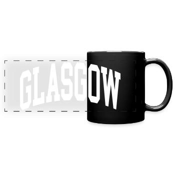 Glasgow - Full Colour Panoramic Mug - black - Front