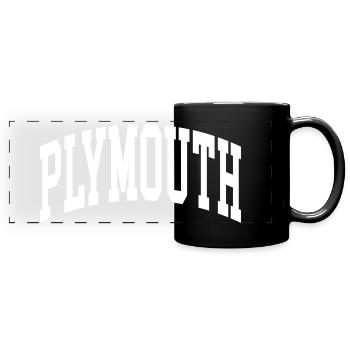 Plymouth - Panorama-Tasse farbig - Schwarz - Vorne