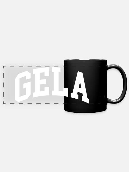 Gela - Panorama-Tasse farbig - Schwarz