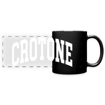 Crotone - Mug panoramique uni - noir - Devant