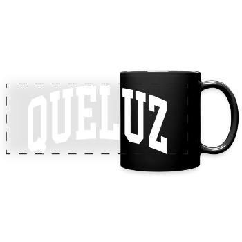 Queluz - Mug panoramique uni - noir - Devant