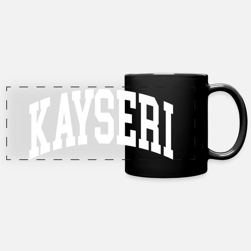Kayseri - Panorama-Tasse farbig - Schwarz