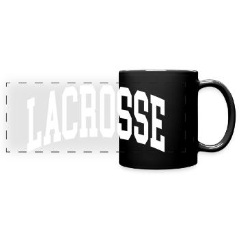 Lacrosse - Full Colour Panoramic Mug - black - Front