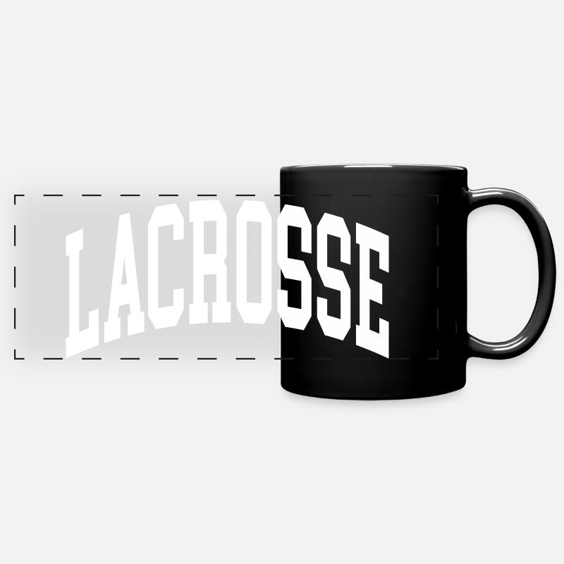 Lacrosse - Panorama-Tasse farbig - Schwarz