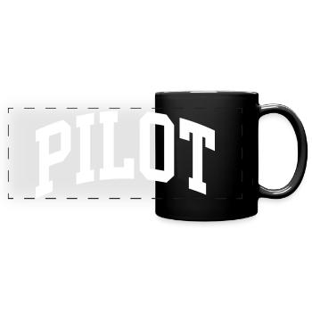 Pilot - Full Colour Panoramic Mug - black - Front